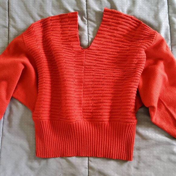 Vintage Boutique Cropped Oversized knit loose fit Cozy Bohemian Chunky Sweater - Picture 9 of 16